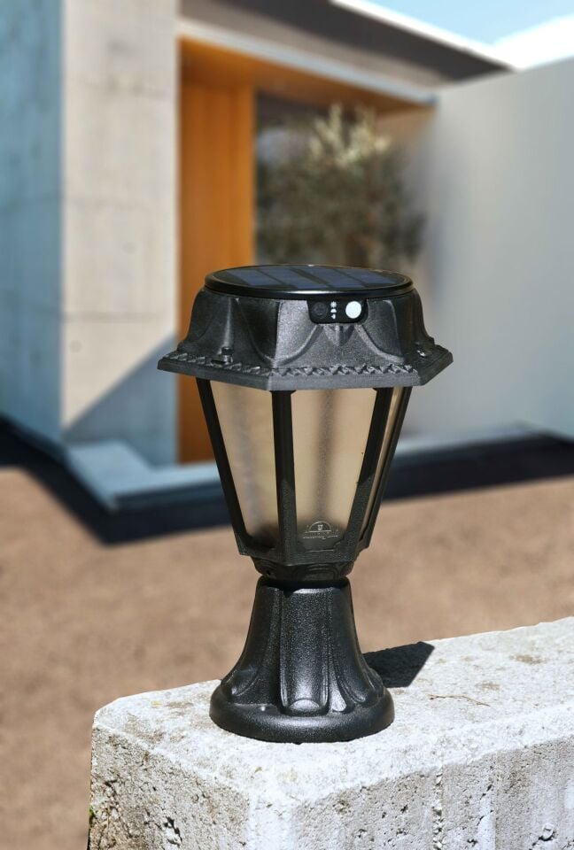 MINILOT/ROSETTA BLACK FROSTED SOLAR LED Ø150 PIR C