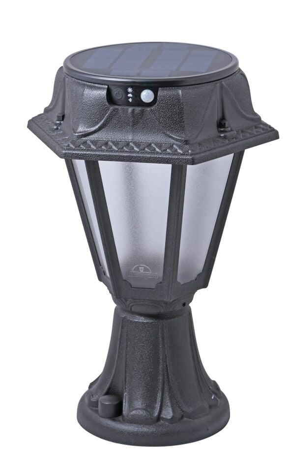 MINILOT/ROSETTA BLACK FROSTED SOLAR LED Ø150 PIR C