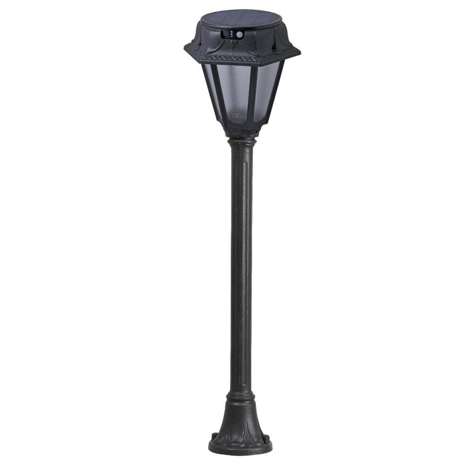 MIZAR/ROSETTA BLACK FROSTED SOLAR LED Ø150 PIR CCT