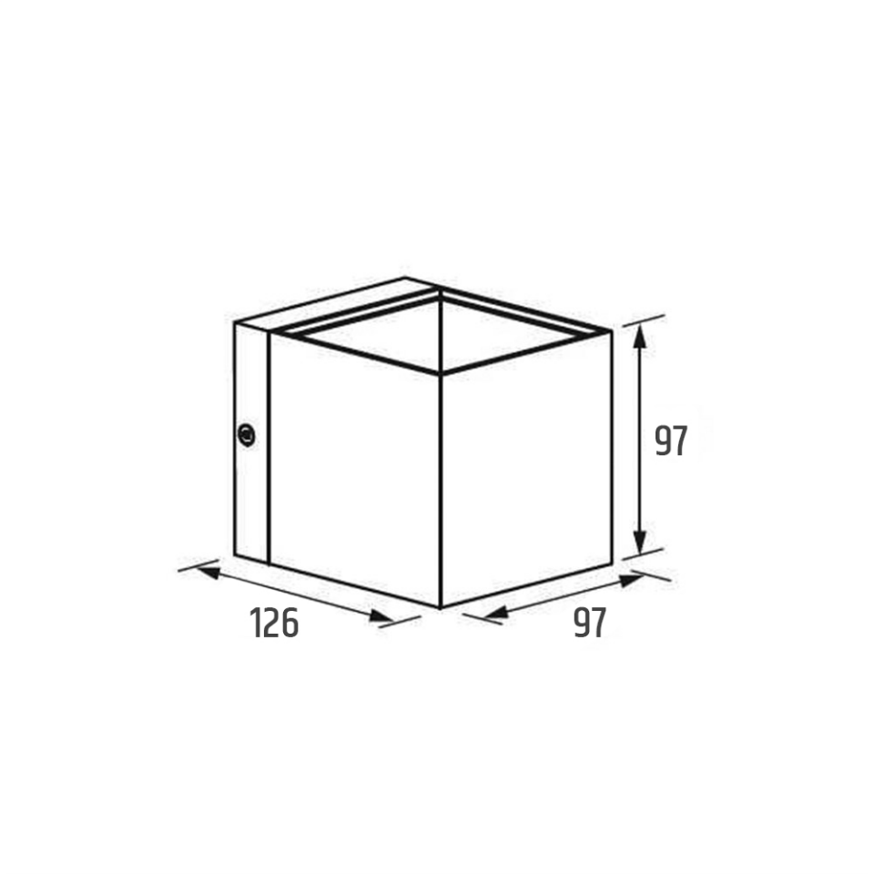 LW468 6W 3000K BEYAZ-GÜMÜŞ LED APLİK JUPİTER