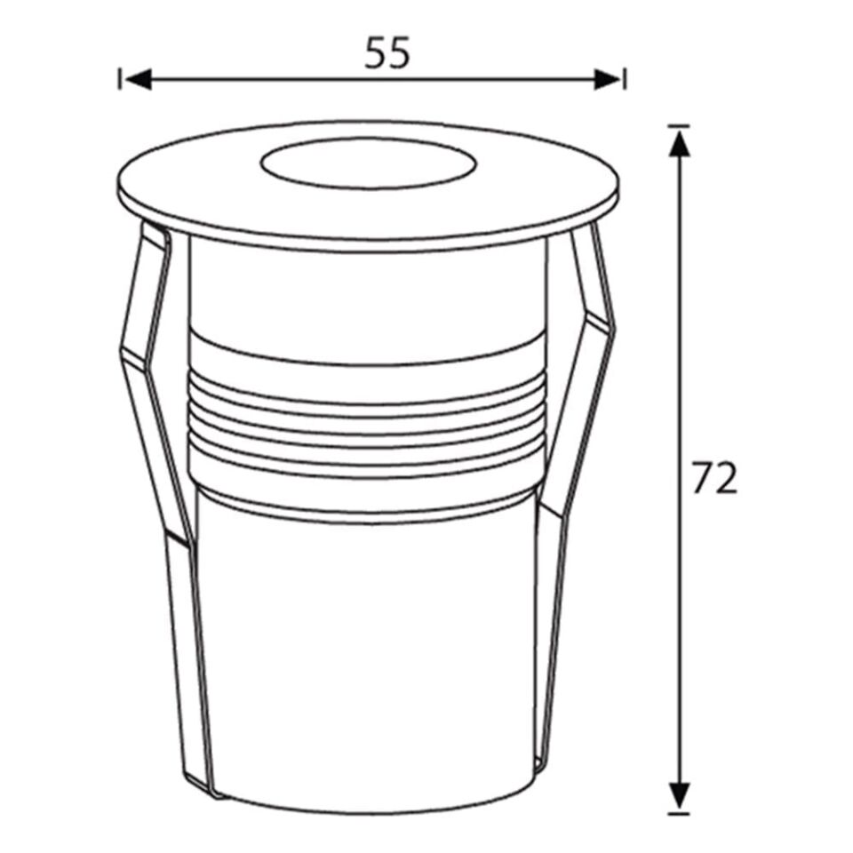 LG982 3,5W 3000K 150 LM ALÜMİNYUM PASLANMAZ YER AR