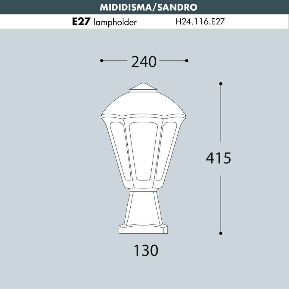 MIDIDISMA/SANDRO BLACK CLEAR E27