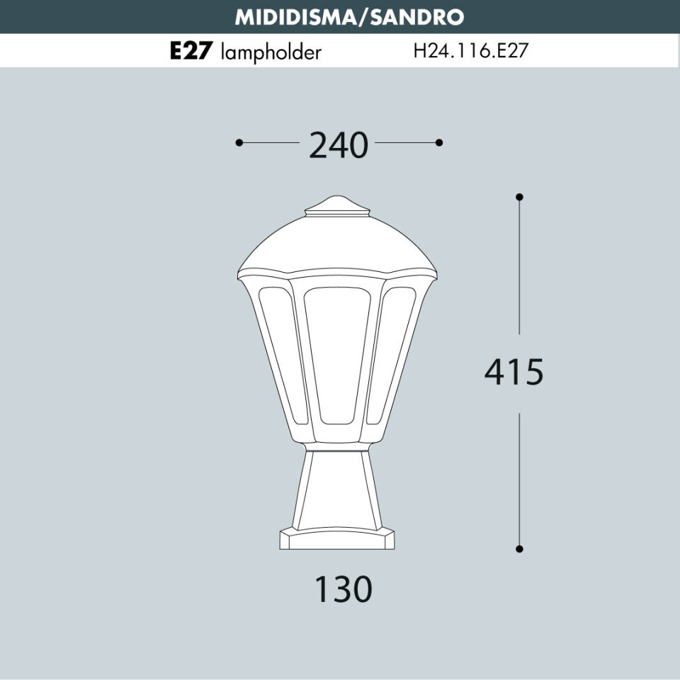 MIDIDISMA/SANDRO BLACK CLEAR E27