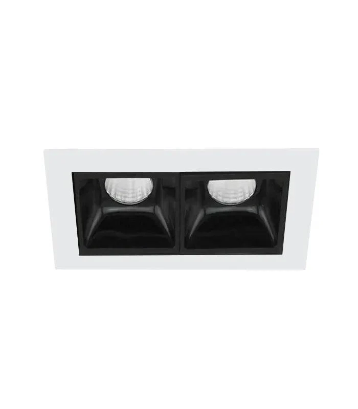 LS484 BEYAZ/SİYAH 6W 3000K LED 2 Lİ SPOT JUPİTER