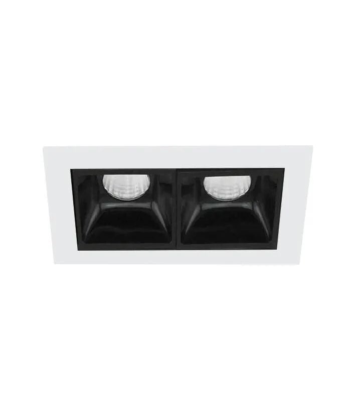 LS484 BEYAZ/SİYAH 6W 3000K LED 2 Lİ SPOT JUPİTER