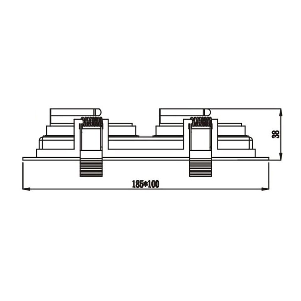 JH640 2 Lİ 2XGU10 HAREKETLİ SPOT SİYAH JUPİTER