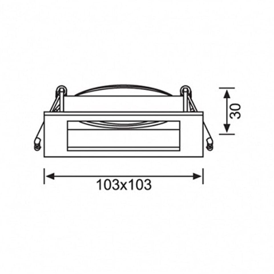 JH639 SATEN NİKEL HAREKETLİ KARE KAİDE GU-10 JUPİT