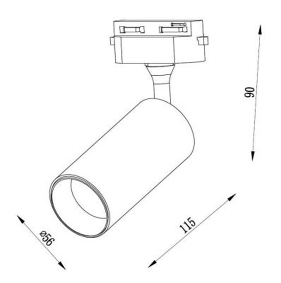 RAY SPOT ARMATÜRÜ GU-10 SİYAH-ALTIN JUPİTER