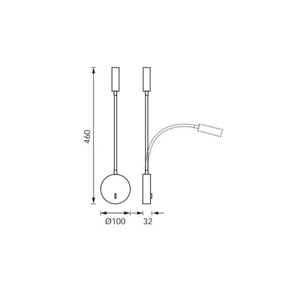LW503 3W LED YATAK BAŞI SATEN APLİK JUPİTER