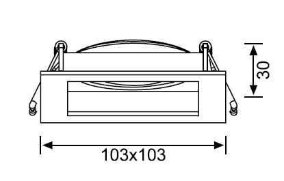 JH639 SİYAH HAREKETLİ KARE KAİDE GU-10 JUPİTER