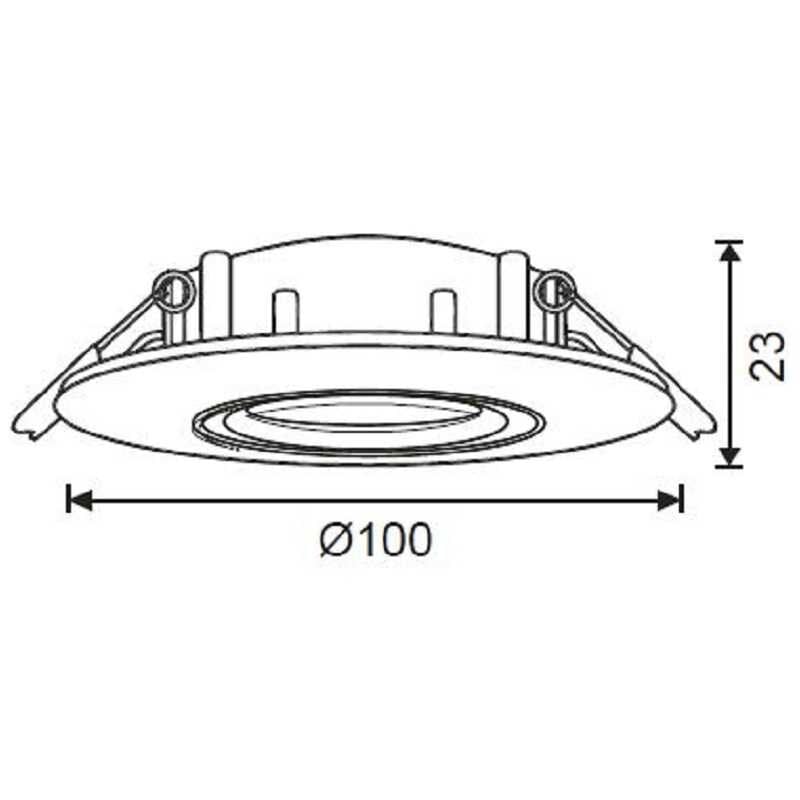 JH651 SİYAH IP20 SIVA ALTI HAREKETLİ SPOT JUPİTER