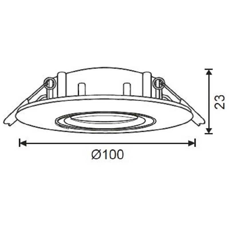 JH651 SİYAH IP20 SIVA ALTI HAREKETLİ SPOT JUPİTER