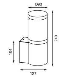 JG958 ANTRASİT BAHÇE APLİK JUPİTER