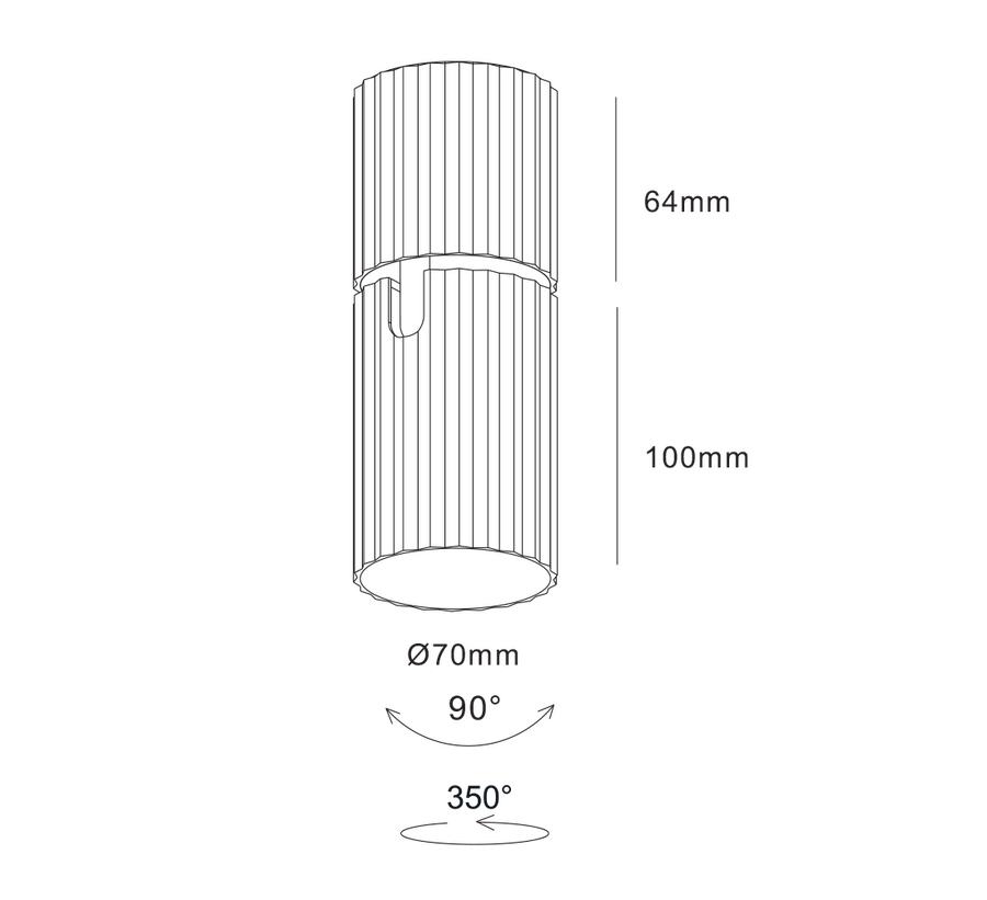 JC083 GU10 DUYLU BEYAZ KASA TAVAN ARMATÜRÜ JUPİTER