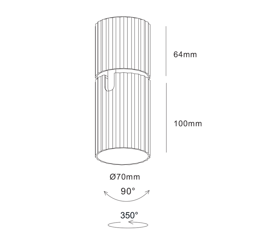 JC083 GU10 DUYLU BEYAZ KASA TAVAN ARMATÜRÜ JUPİTER