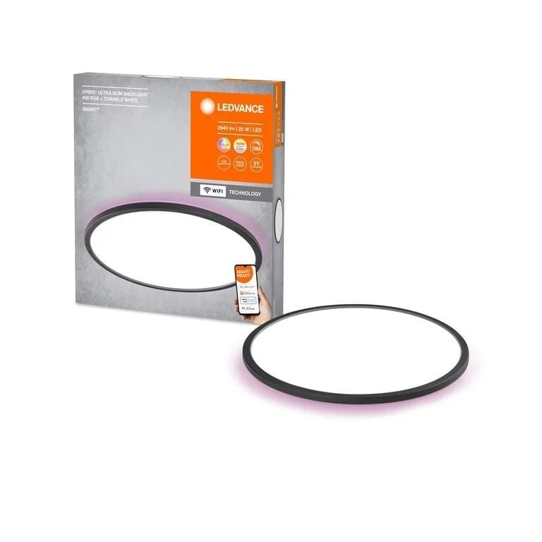 LEDVANCE SMART ORBİS SLİM SİYAH 25W 40CM RGB+TW