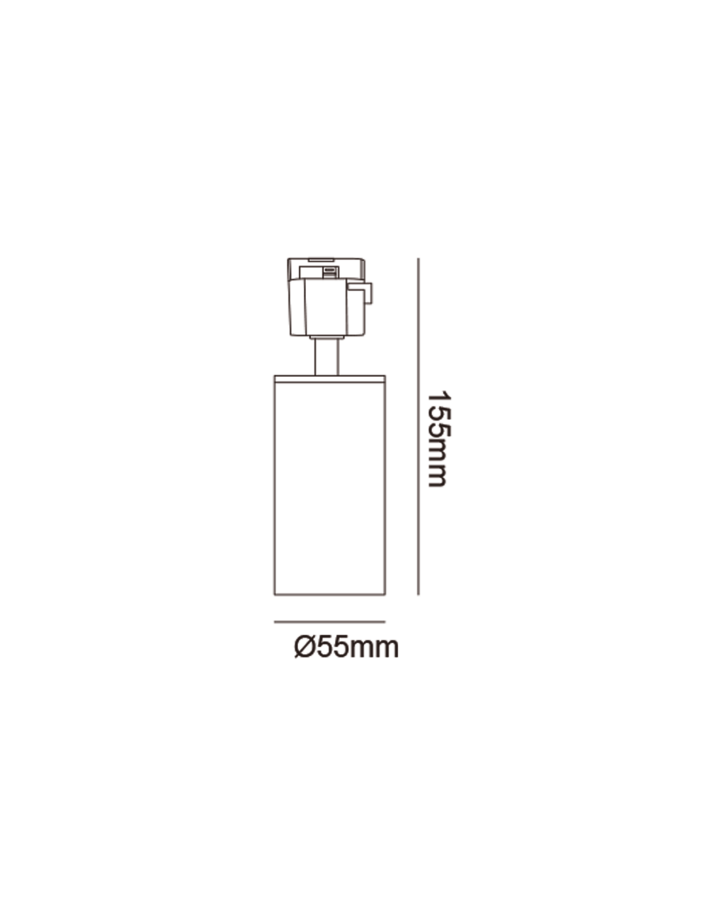 JK650 BEYAZ MONOFOZE SOKETLİ GU10 RAY SPOT ARM JUP
