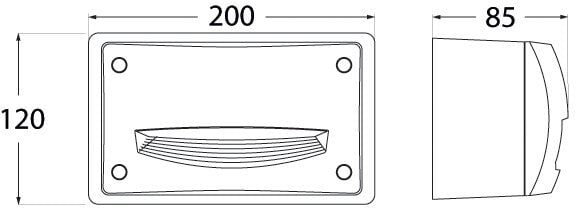 EXTRALETI 200 HS WHITE OPAL GX53 LED 3W CCT SET
