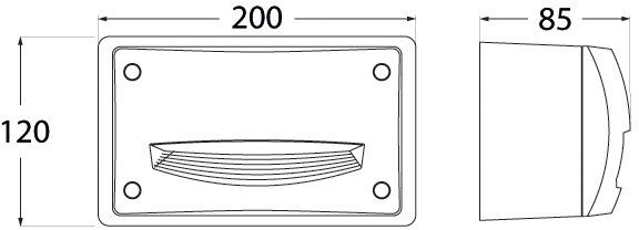 EXTRALETI 200 HS BLACK OPAL GX53 LED 3W CCT SET