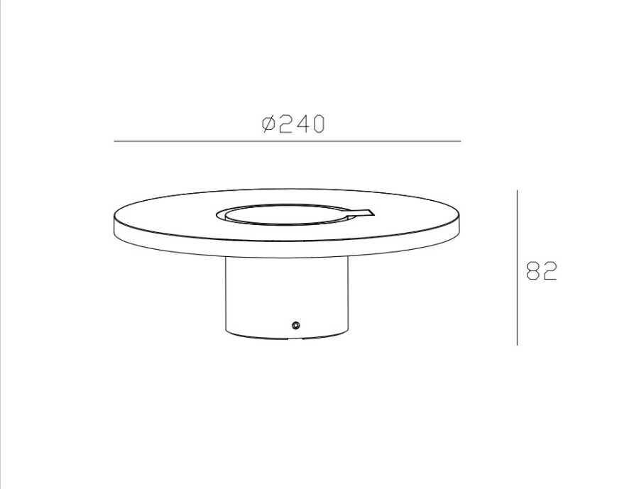 LW469 12,5W 3000K LED ANTRASİT APLİK JUPİTER