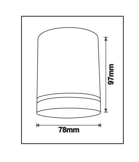 JC090 1XGU10 SİYAH TAVAN ARMATÜR JUPİTER