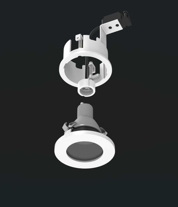 JH680 CAMLI BEYAZ BANYO SPOT IP65 JUPİTER