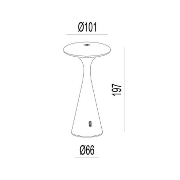 JT002 ANTRASİT 1,5W 3RENK ŞARJLI MASA LAMBASI JUPİ