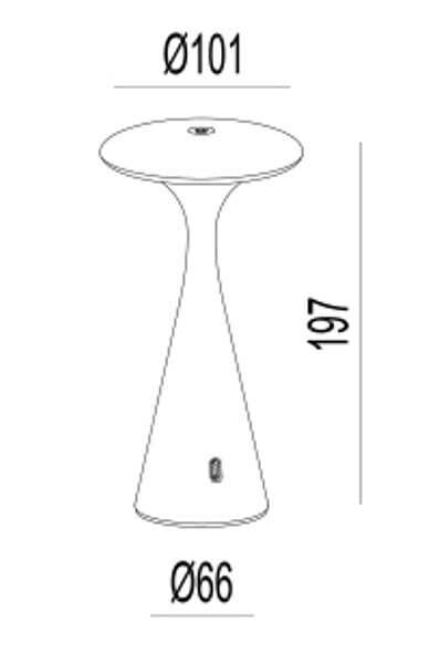 JT002 ADAÇAY YEŞİL 1,5W 3RENK ŞARJLI MASA LAMBASI