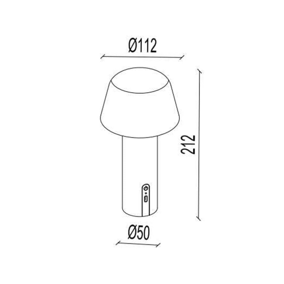JT003 KIRMIZI 2W 3RENK ŞARJLI MASA LAMBASI JUPİTER
