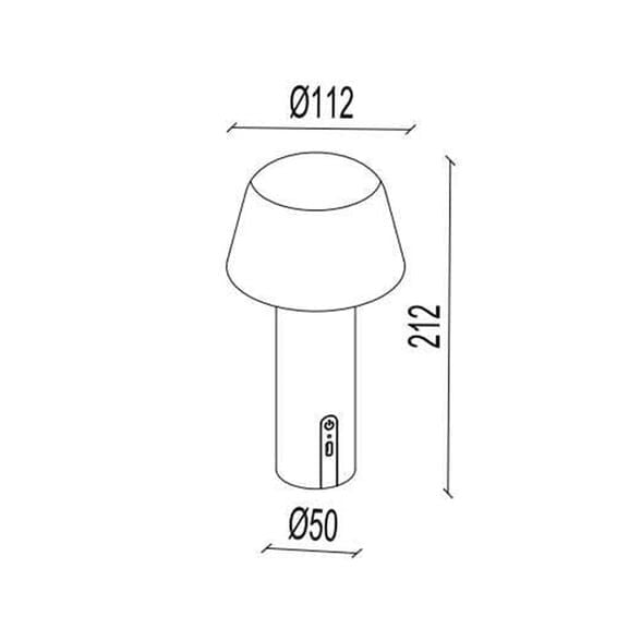 JT003 SİYAH 2W 3RENK ŞARJLI MASA LAMBASI JUPİTER
