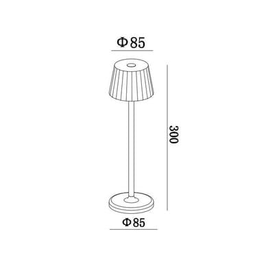 JT001 SİYAH 1,5W 3000K ŞARJLI MASA LAMBASI JUPİTER