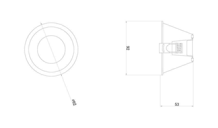 JK659 SİYAH SABİT SPOT JUPİTER