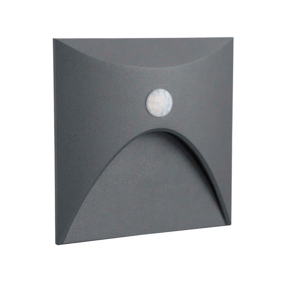 3W 3000K ANTRASİT LED DUVAR ARM SENS IP65 JUPİTER