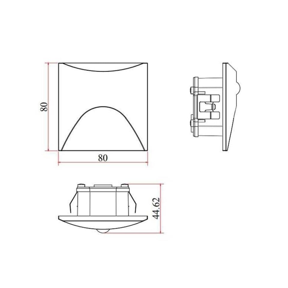 LW776 BEYAZ SENSÖRLÜ 3W 3000K LED DUVAR ARM IP65