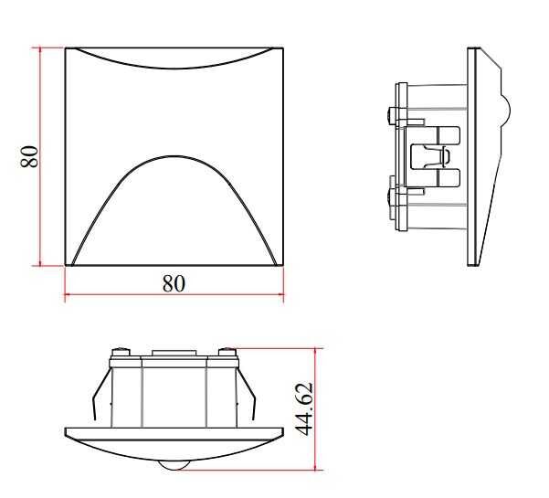 3W 3000K ANTRASİT LED DUVAR ARM IP65 JUPİTER