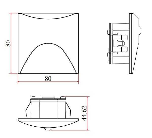 3W 3000K ANTRASİT LED DUVAR ARM IP65 JUPİTER