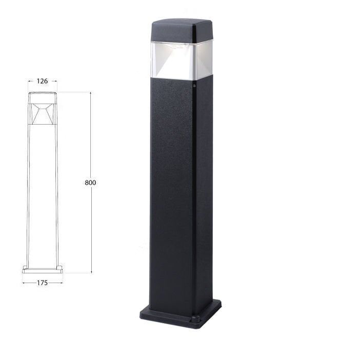 ELISA 800 BLACK CLEAR GX53 LED 10W CCT SET