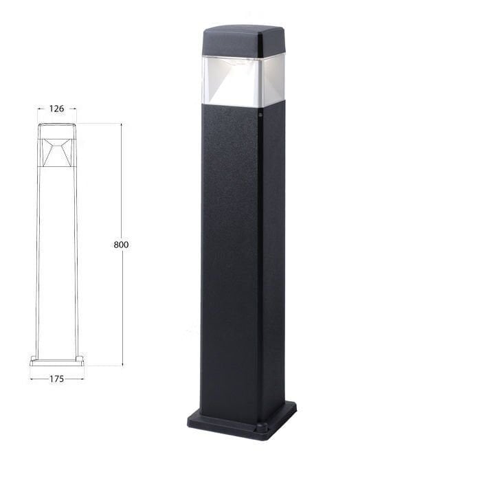 ELISA 800 BLACK CLEAR GX53 LED 10W CCT SET