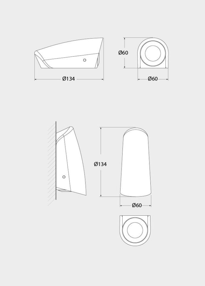MAMETE ROUND BLACK FROSTED G9 LED 1,7W 3 K