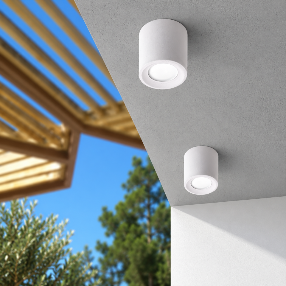 LIVIA 90 WHITE FROSTED GU10 LED 4,8W CCT SET