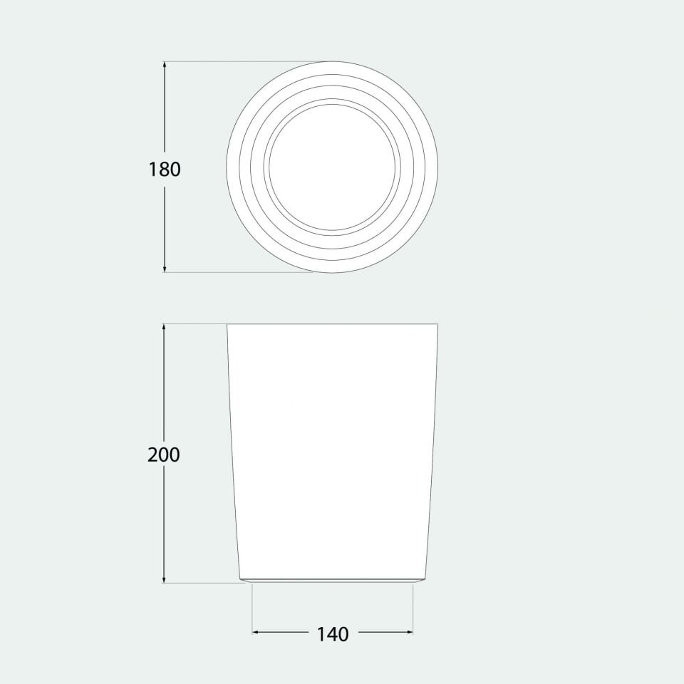 LIVIA 180 WHITE FROSTED E27 POWER LED 30W CCT SET