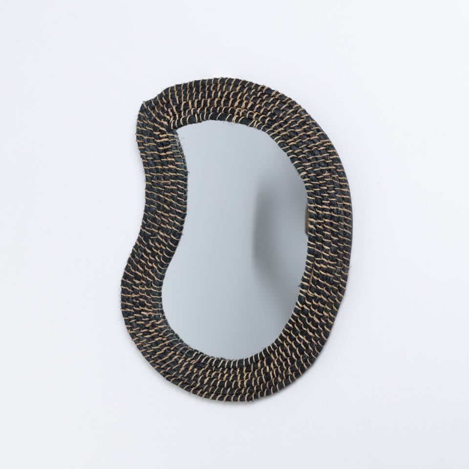 FORS SİYAH ABAKA AYNA 35X49X2,5CM OIA LIGHT