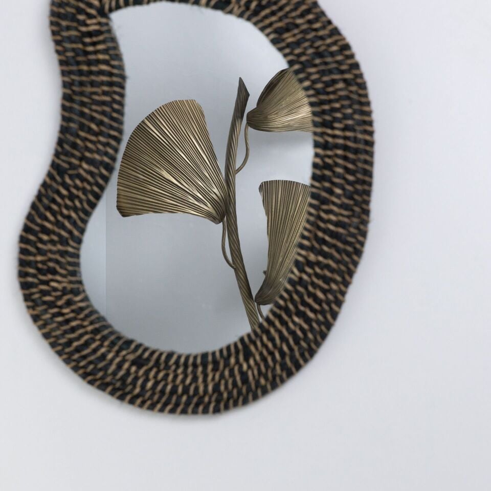 FORS SİYAH ABAKA AYNA 35X49X2,5CM OIA LIGHT