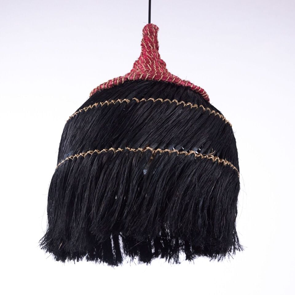 THEMİS SİYAH KIRMIZI ABAKA SARKIT 35X35X50CM OIA