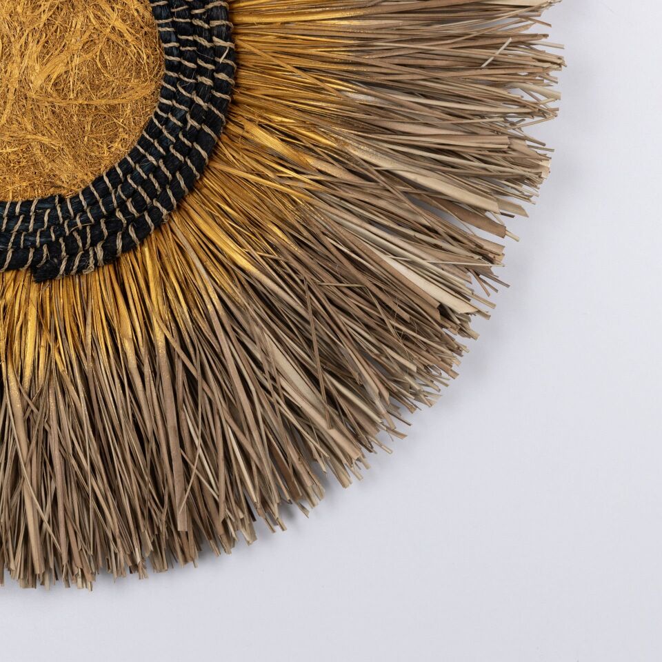 CRATER ABAKA-GRASS DEKOR 70X70X5CM OIA LIGHT