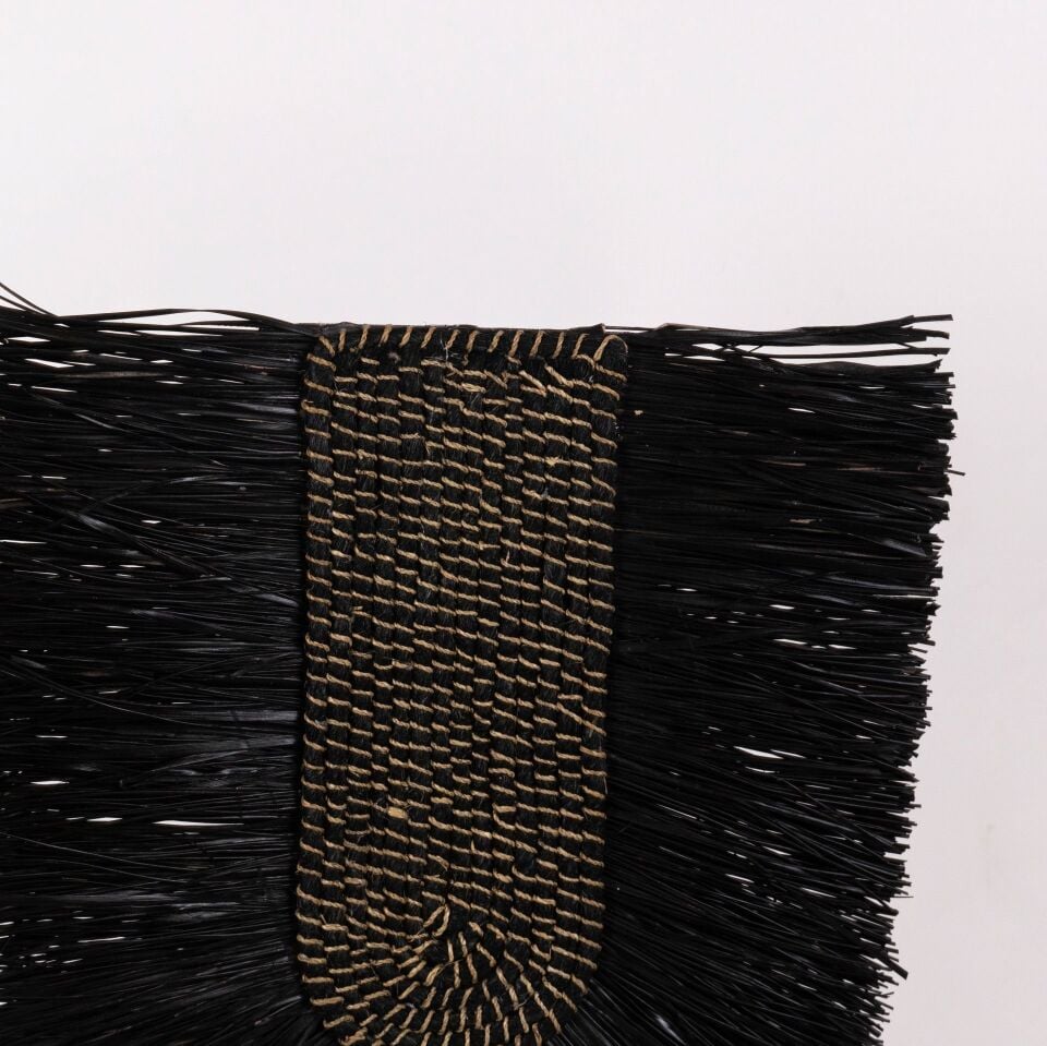 MELATİ SİYAH ABAKA-GRASS DEKOR 50X55X8CM OIA LIGHT