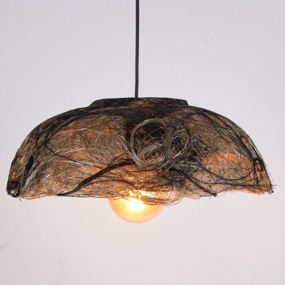 POSEİDON NATURAL SİYAH ABAKA SARKIT 50X50X20CM OIA