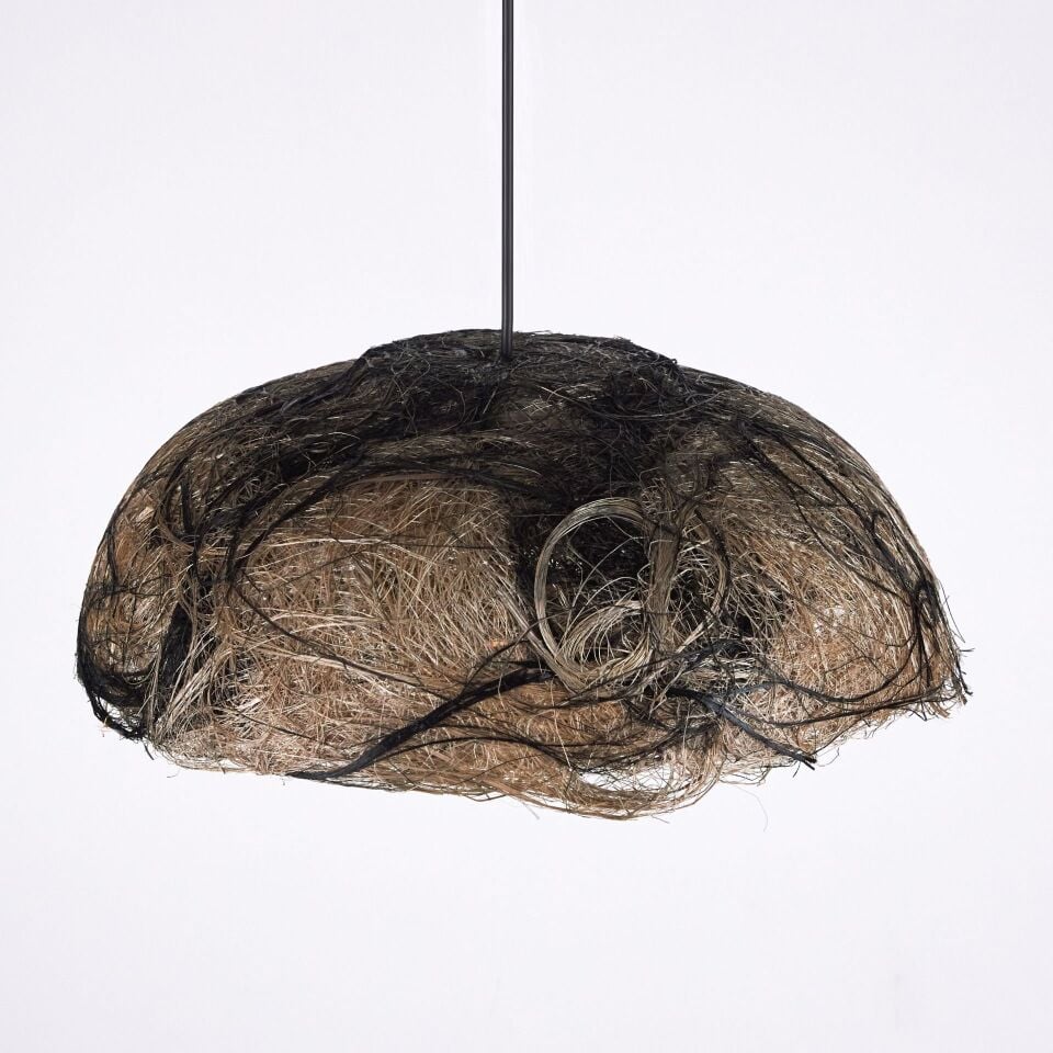 POSEİDON NATURAL SİYAH ABAKA SARKIT 50X50X20CM OIA