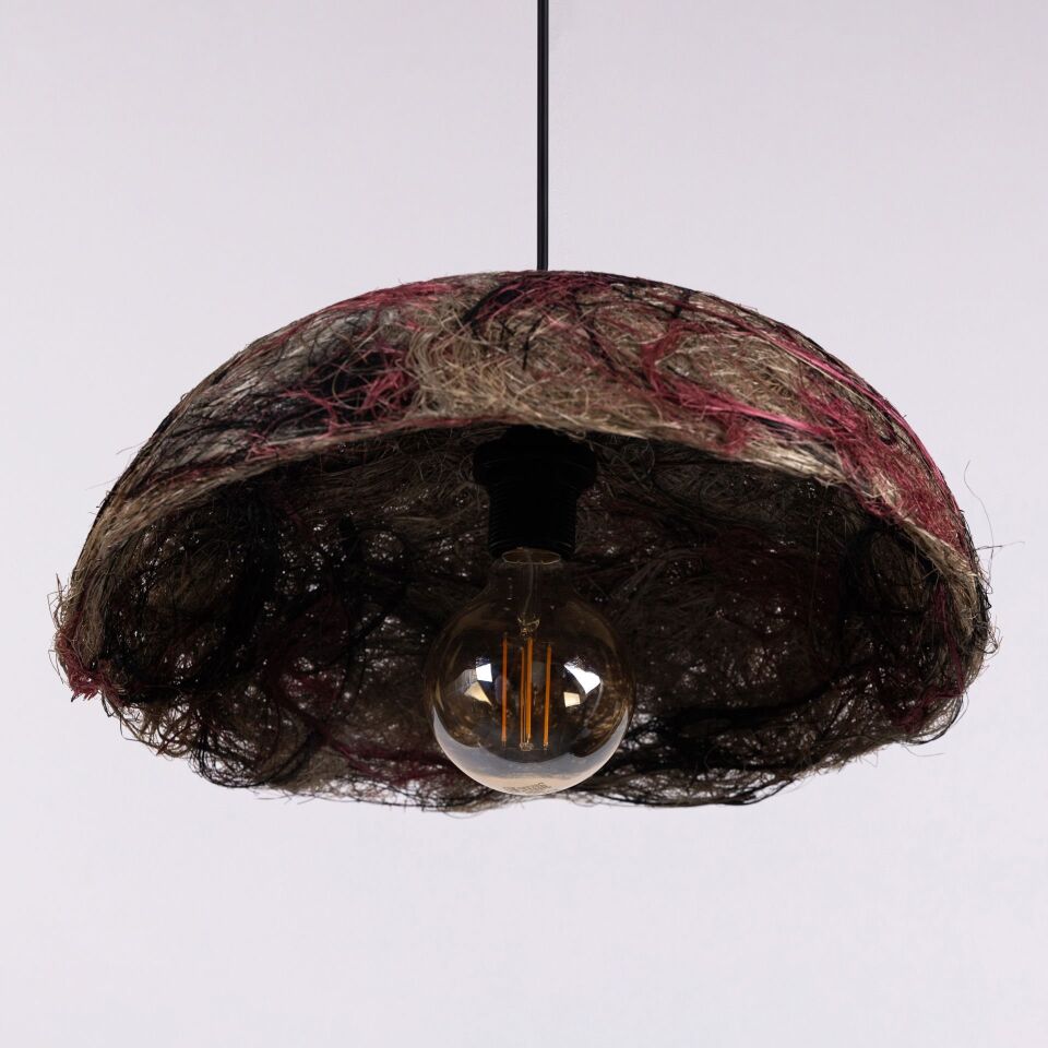 POSEİDON SİYAH KIRMIZI ABAKA SARKIT 50X50X20CM OIA