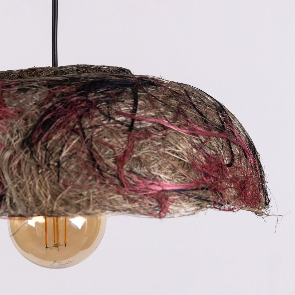 POSEİDON SİYAH KIRMIZI ABAKA SARKIT 50X50X20CM OIA